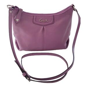 Coach Purple Leather Crossbody Bag